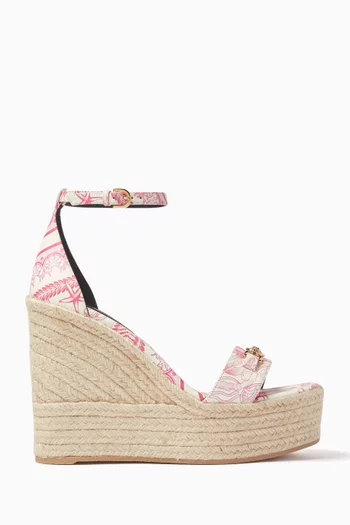 Medusa 120 Wedge Sandals in Calf Leather