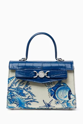 Small Underwater Medusa 95 Top-handle Bag in Leather