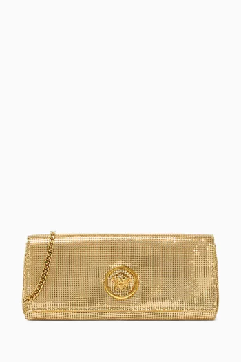 La Medusa Clutch in Metal Mesh