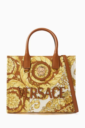 Small La Medusa Tote Bag in Canvas