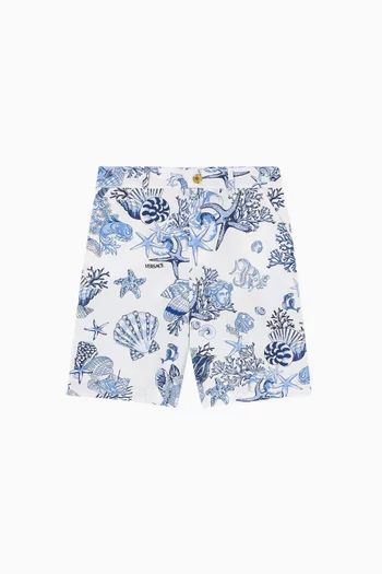 Coral Theatre Shorts in Cotton