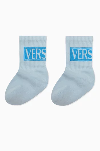 Logo Socks in Cotton-blend