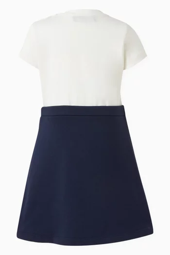 Safety-pin Logo T-shirt Dress in Cotton-fleece