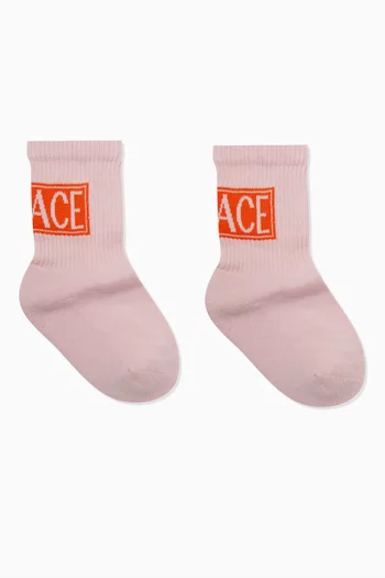 Logo Socks in Cotton-blend