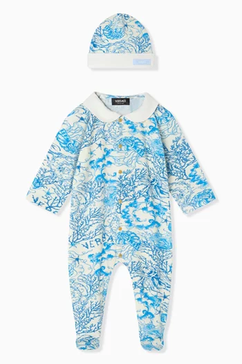 2-piece Underwater Barocco Baby Sleepsuit Set
