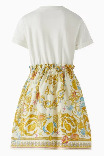 Underwater Barocco Printed Dress