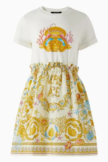Underwater Barocco Printed Dress