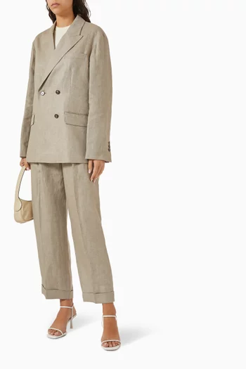 Relaxed-fit Pants in Linen