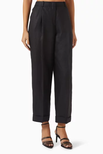 Relaxed-fit Pants in Linen