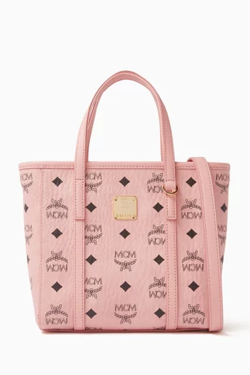 Mini Toni Shopper Tote in Visetos Canvas