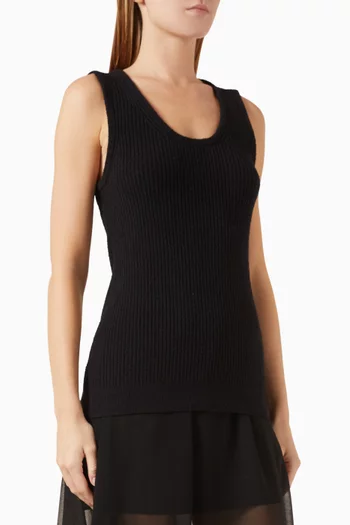 Tank Top in Boucle-knit