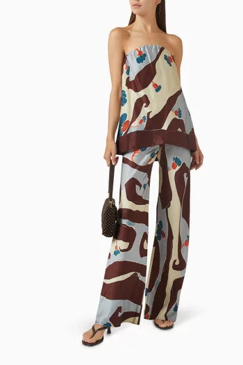 Chambien Floral-print Top in LENZING™ Viscose Blend