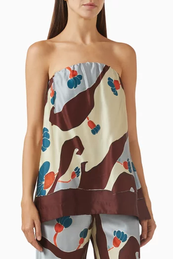 Chambien Floral-print Top in LENZING™ Viscose Blend