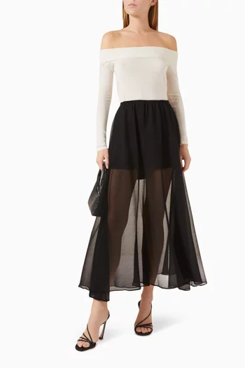Japanese Yoryu Skirt in Chiffon