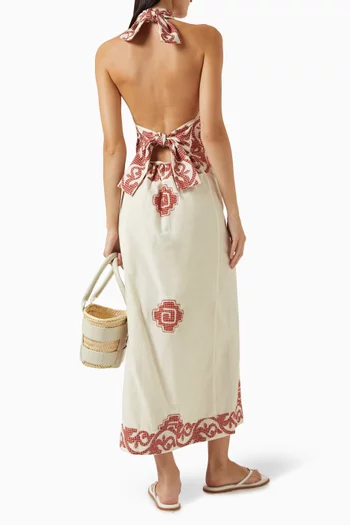 Reinventing Open-back Dress in Cotton