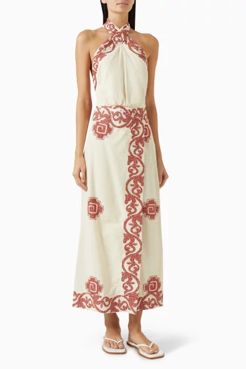 Reinventing Open-back Dress in Cotton