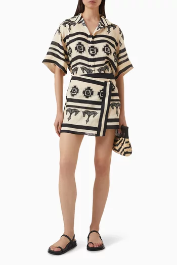 La Creciente Shirt in Linen