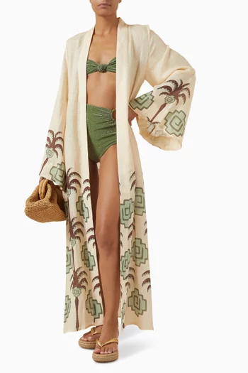 Boa Whisper Kimono in Linen
