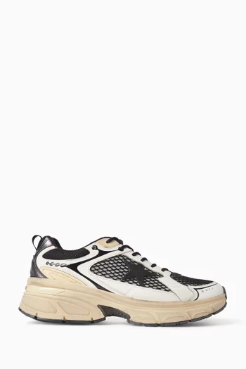 سنيكرز لايت ستار قماش شبكي وجلد