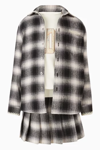 تنورة بطيات قطن