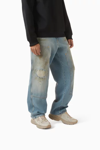 سنيكرز لايت ستار جلد وقماش شبكي