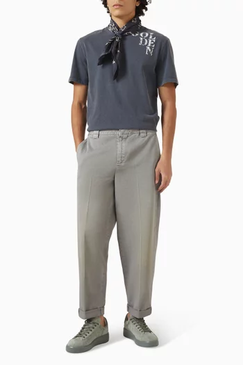 بنطال شينو بساق مستقيمة قطن