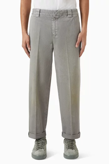 بنطال شينو بساق مستقيمة قطن