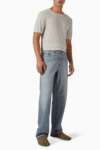 تي شيرت منسوج أولتون صوف منسوج