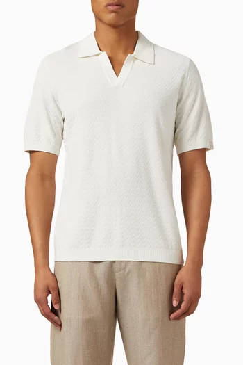 Zuma Johnny Polo Shirt in Herringbone Knit