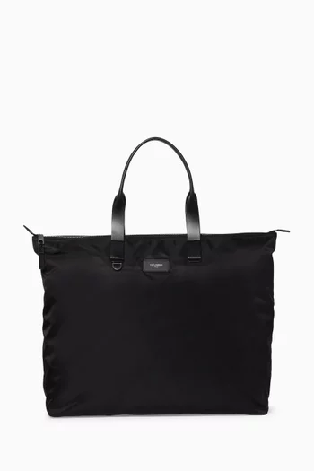 Logo Patch Tote Bag in Nylon
