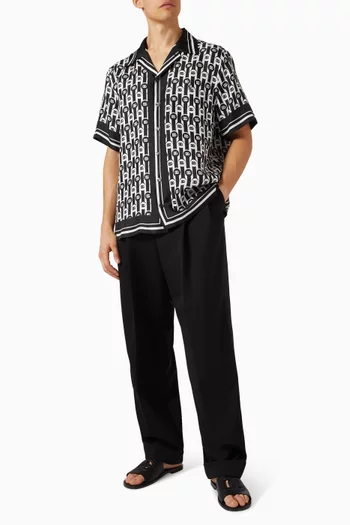 Hawaii Printed Shirt in Silk-twill