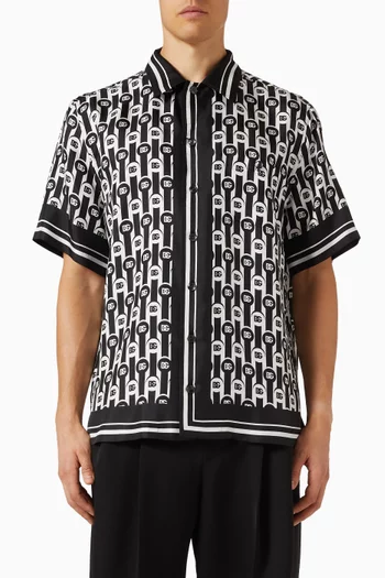 Hawaii Printed Shirt in Silk-twill