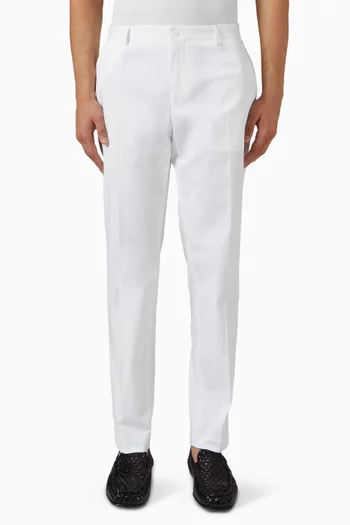 Tapered Pants in Poplin