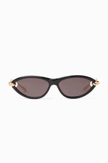 Oval Sunglasses in Acetate