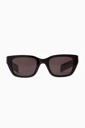 Birdie Square Sunglasses in Recycled Acetate