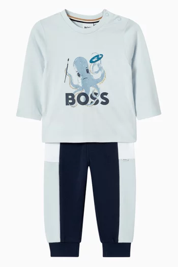 Logo Print T-shirt in Cotton-jersey