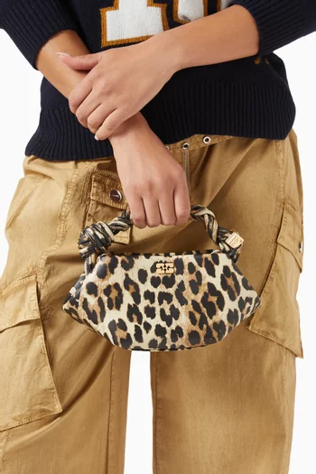 Mini Bou Bag in Leopard-print Leather