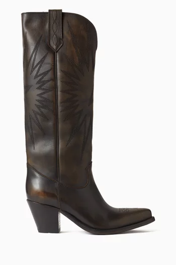 Wish Star Boots in Leather