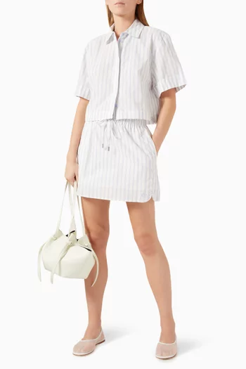 Catherine Boxer Skirt in Cotton Blend