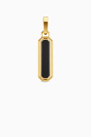 Streamline® Inlay Amulet in 18kt Yellow Gold
