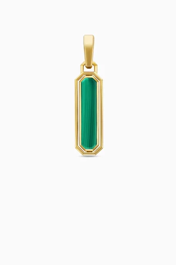 Streamline® Inlay Amulet in 18kt Yellow Gold