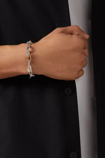 DY Madison® Chain Bracelet in 18kt Gold & Silver