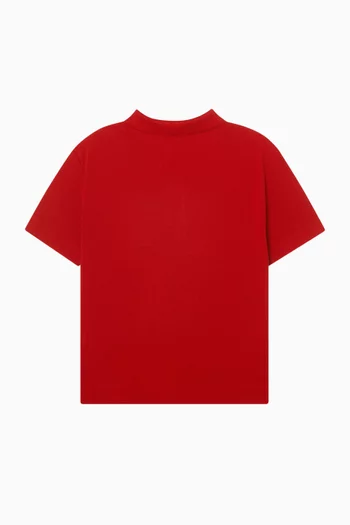 Equestrian Knight Polo Shirt in Cotton-pique