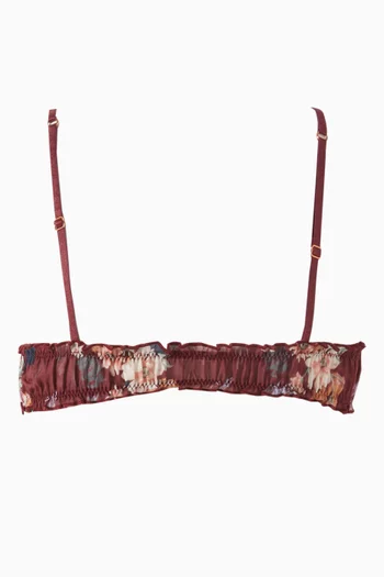 Printed Bralette in Organic Cotton
