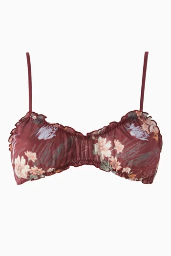 Printed Bralette in Organic Cotton