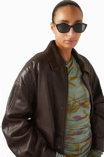 Cat-eye Sunglasses in Recycled Acetate