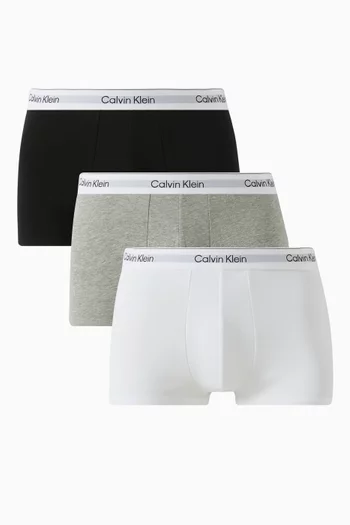 Icon Low-rise Boxer Briefs in Stretch Cotton, Set of 3