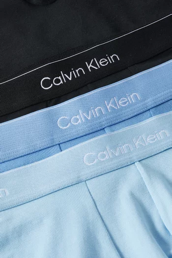Icon Low-rise Boxer Briefs in Stretch Cotton, Set of 3