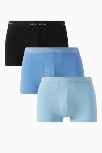 Icon Low-rise Boxer Briefs in Stretch Cotton, Set of 3