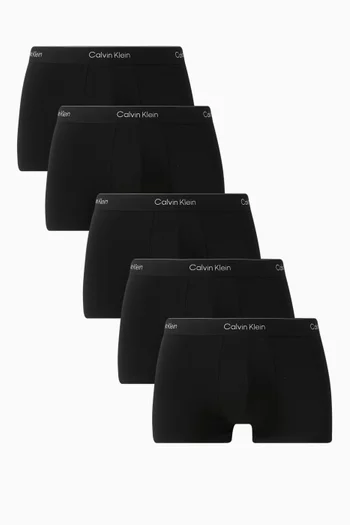 Icon Low-rise Boxer Briefs in Stretch Cotton, Set of 5